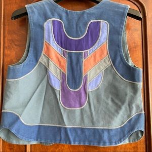 Vintage g. girvin patchwork vest - one of a kind